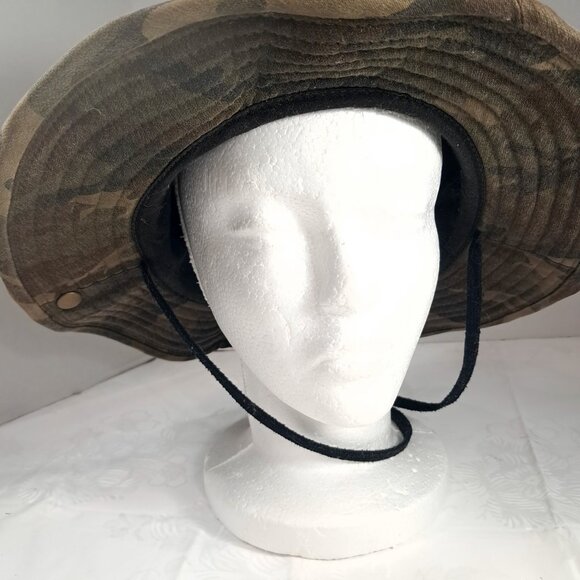 Volcom Stone Bucket Boonie Hat Camo Camouflage fishing Camp Hike Boat sun O/s - Picture 9 of 13